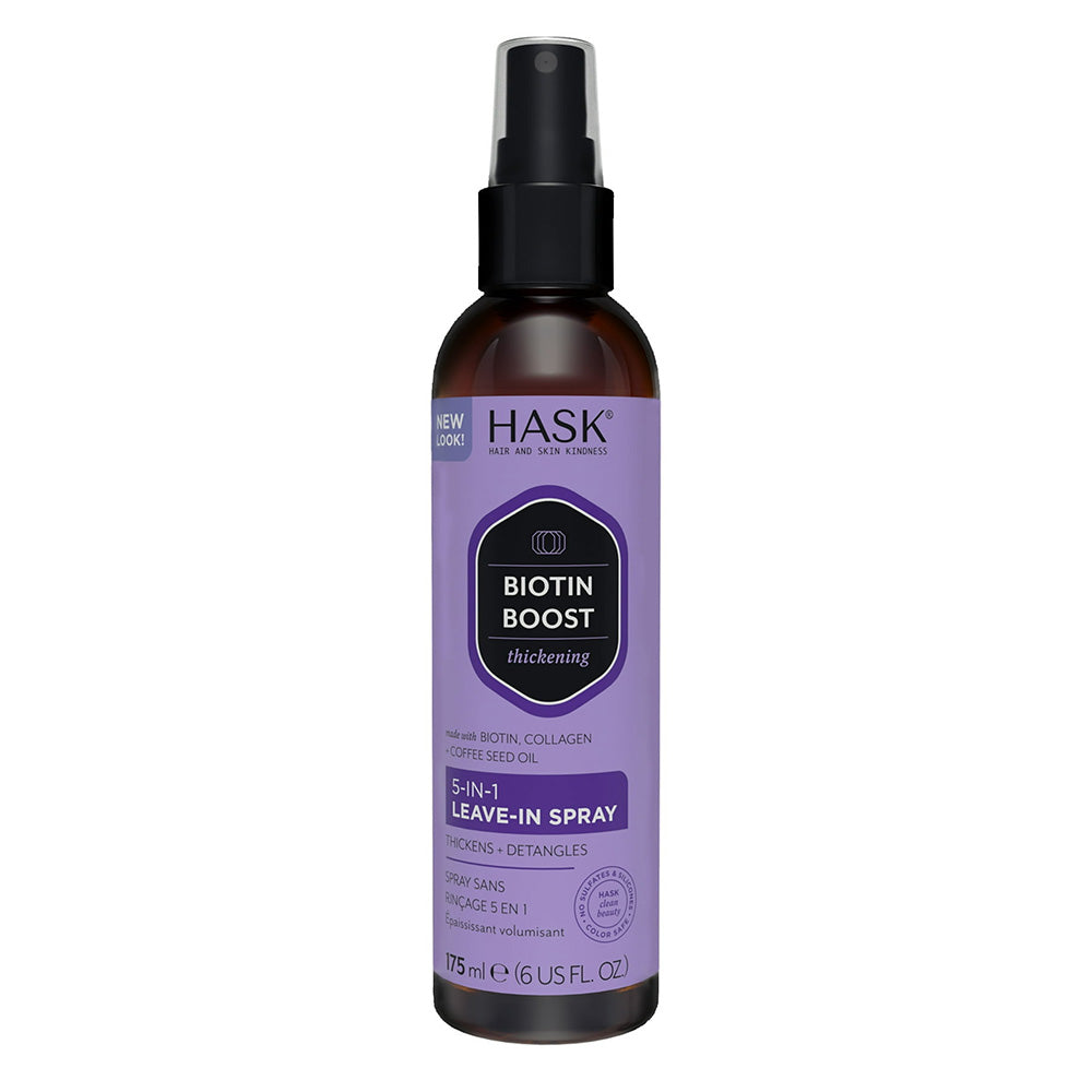 Hask Biotin Boost Thickening 5 in 1 Leave in Hair Spray 6Oz (175ml)